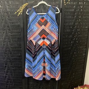 Liz Claiborne tribal dress